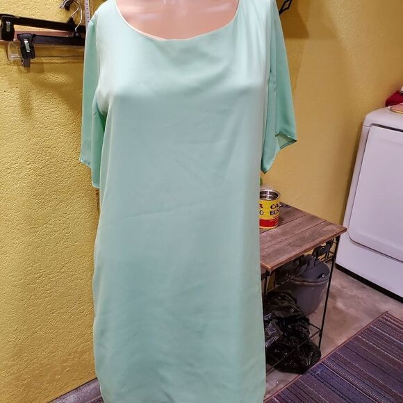 My story mint green flowy Midi dress - Picture 4 of 8
